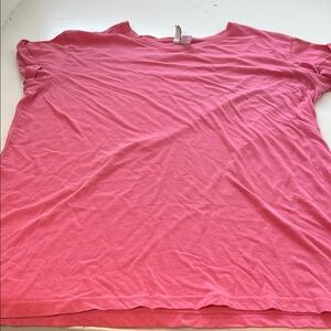 Divided Large Short Sleeve Basic Crewneck Pink T Shirt